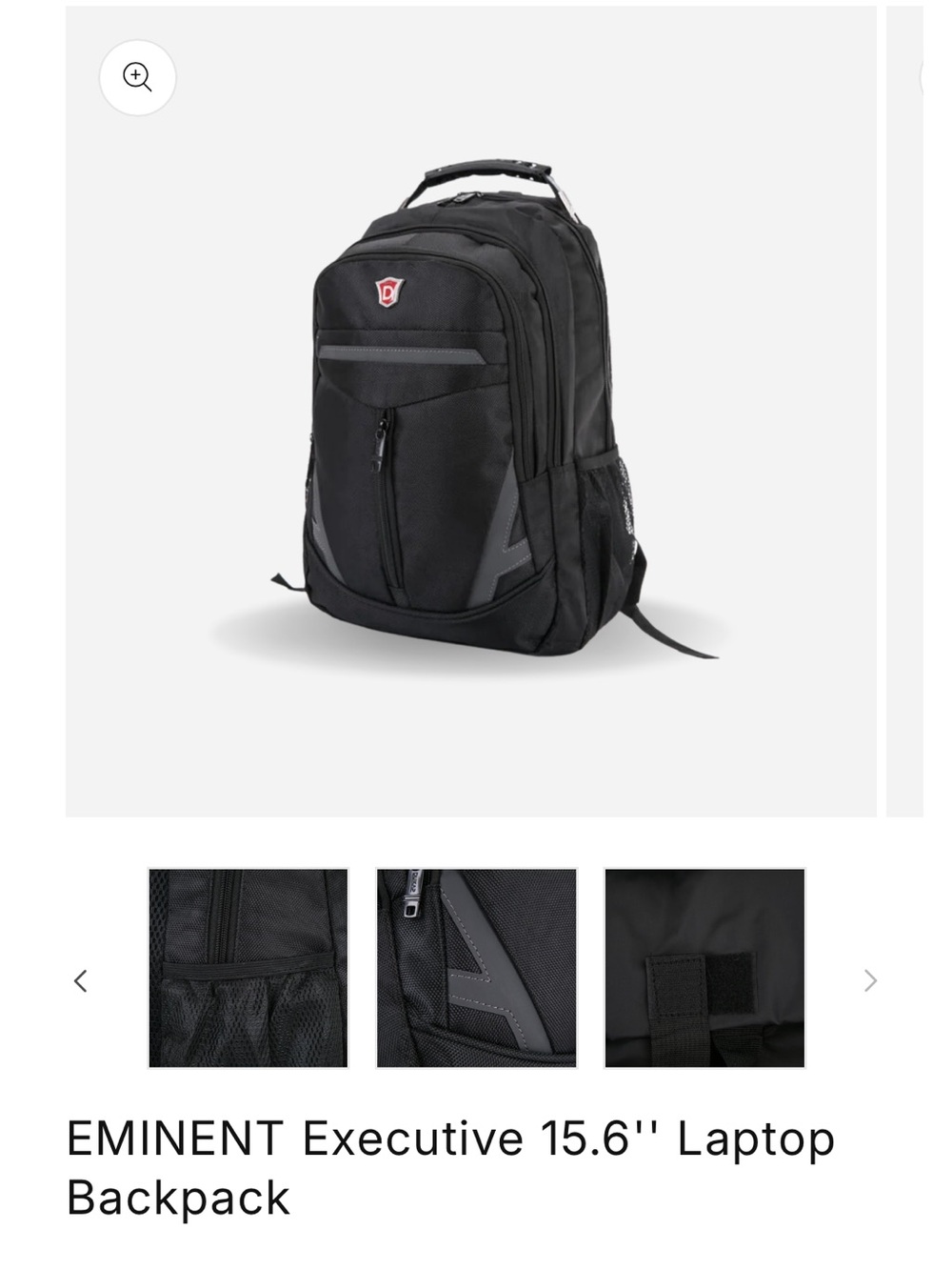 mine Black Executive Laptop Backpack